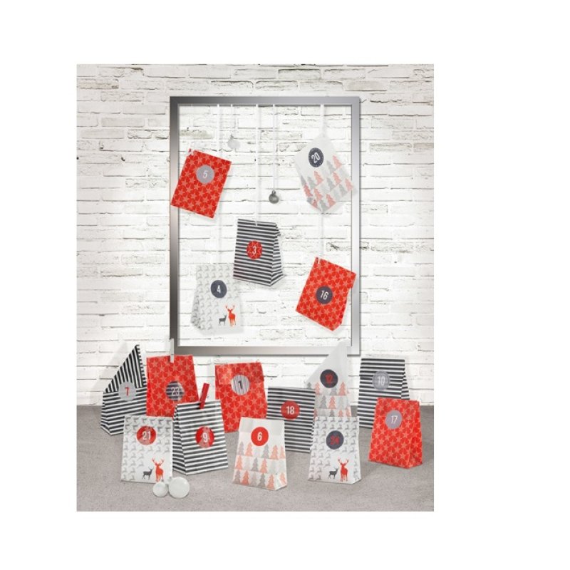 folia Calendrier de l'Avent "STYLE", 24 sachets en papier