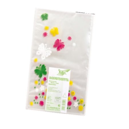 folia Sachet à fond avec des impressions de printemps