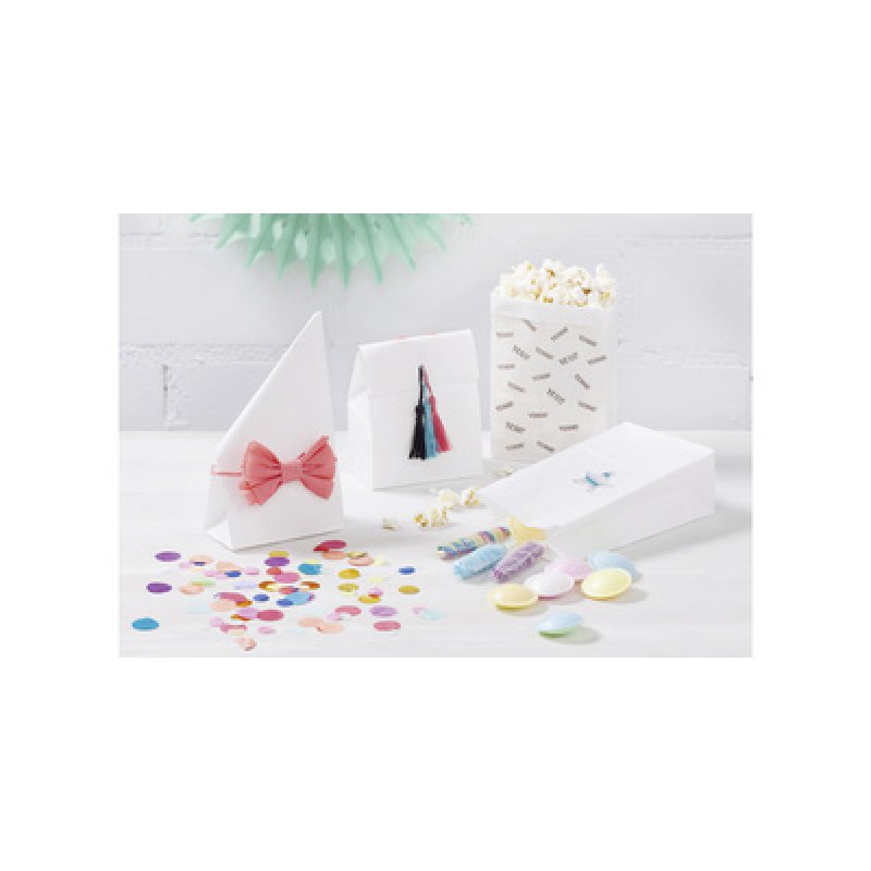 folia Sac en papier à fond plat, 120 x 60 x 210 mm, nature