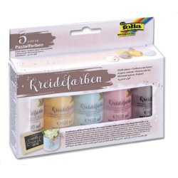 folia Set de couleurs craie, 5 x 60 ml, assorti