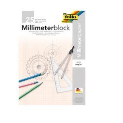 folia Bloc papier millimétré, A3, 80 g/m2, 25 feuilles