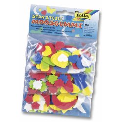 folia Pièces estampées caoutchouc mousse, 150 pièces assorti