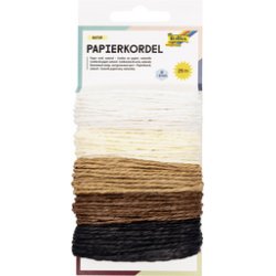 folia Cordon en papier NATURE, 5 m, assorti