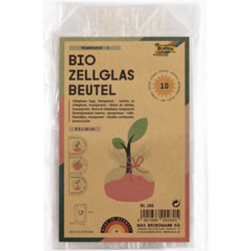 folia Sachet en cellophane, 115 x 190 mm, transparent