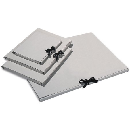 folia Carton à dessin, en carton gris, A2, avec un ruban