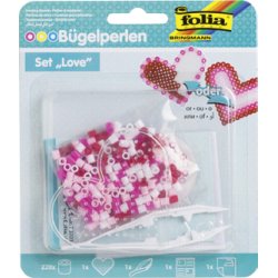 folia Set de perles à repasser LOVE - coeur
