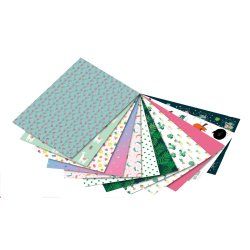 Folia 11649 papier créatif Papier à lettres 12 feuilles