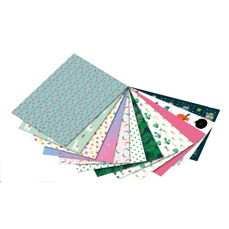folia Bloc de papier design "Hotfoil II", A4, 165 g/m2