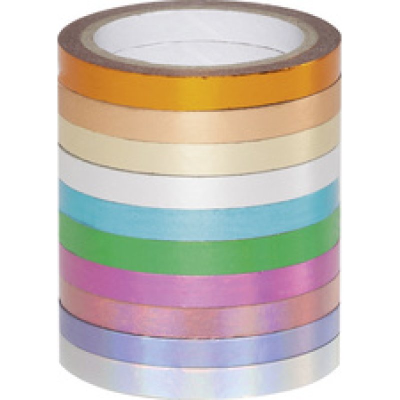 folia Rubans autocollants Washi-Tape HOTFOIL, kit de 10