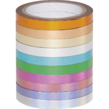 folia Rubans autocollants Washi-Tape HOTFOIL, kit de 10