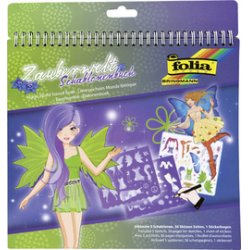 folia Livre pochoir "Monde magique", grand
