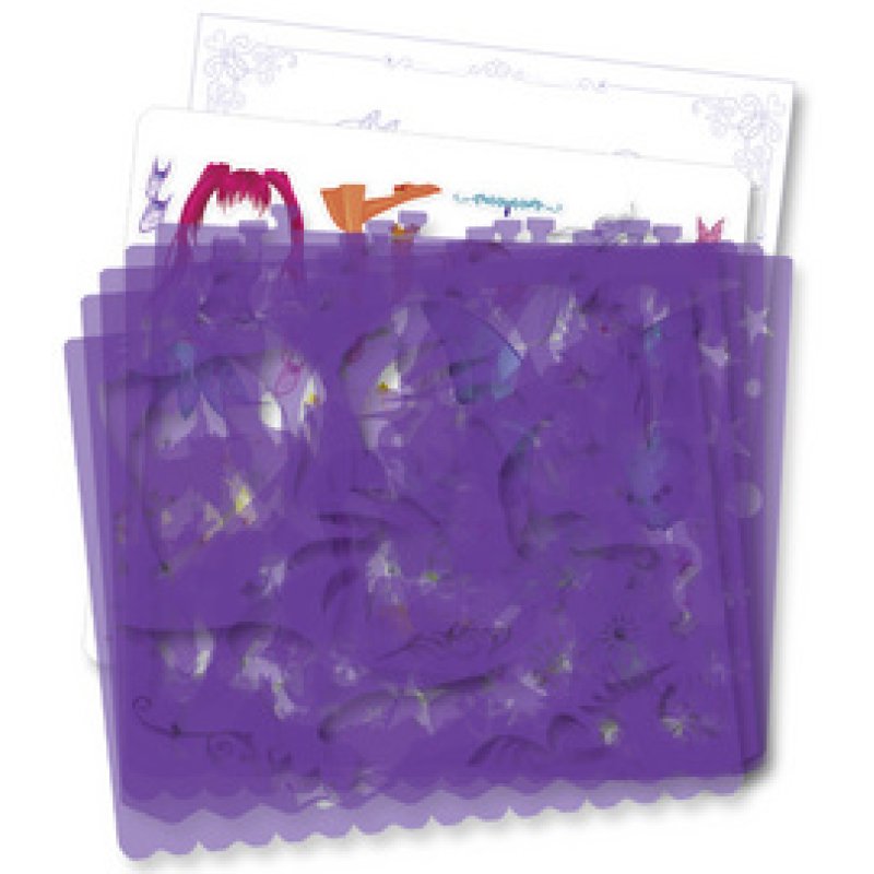 folia Livre pochoir "Fashion Girl", grand