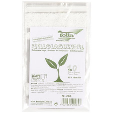 folia Sachet en cellophane imprimé dentelle, 145 x 235 mm