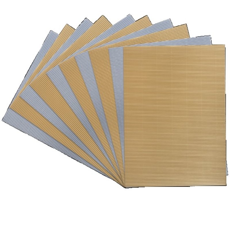 folia Carton ondulé pour travaux manuels, 250 x 350 mm