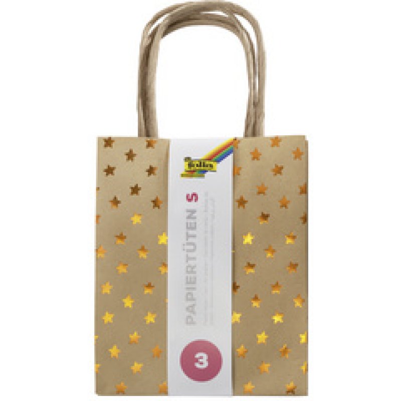 folia Sac en papier "Noël", papier kraft, grand