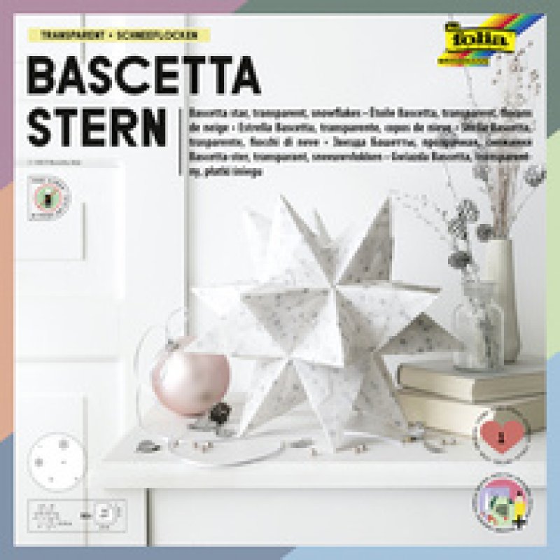 folia Feuilles de papier pour étoile Bascetta transparente