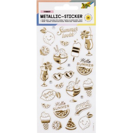 folia Autocollant métallisé Summer Loving, feuille: 95x175mm