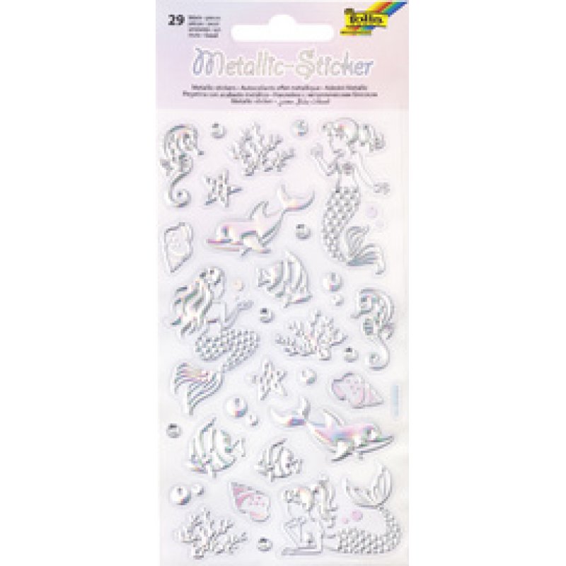 folia Autocollant métallisé Mermaid, feuille: 95 x 175 mm