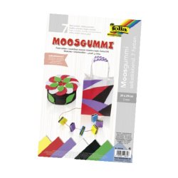folia Gommette en mousse BASIC, autocollant, 7 feuilles