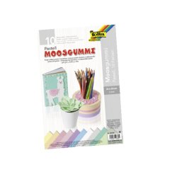 folia Gommette en mousse PASTEL, non autocollant 10 feuilles