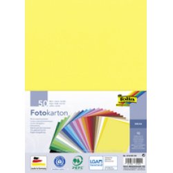 folia Carton de bricolage, A4, 300 g/m2, 25 couleurs