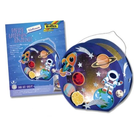 folia Kit lanterne à fabriquer "ESPACE", bleu