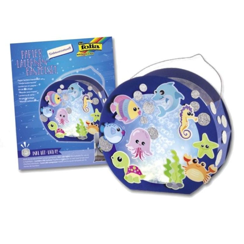 folia Kit de lanterne "Monde sous-marin", bleu
