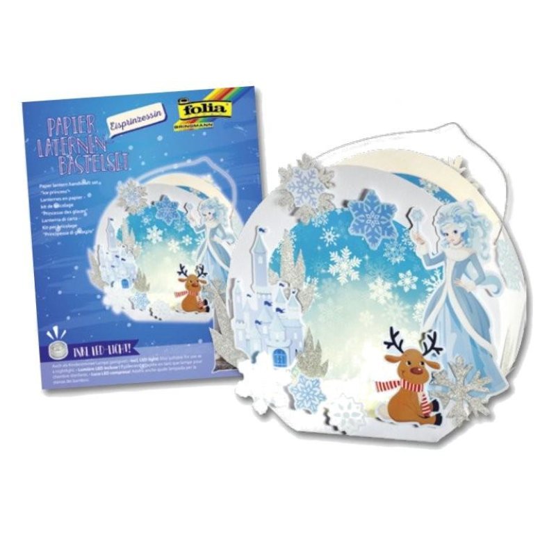folia Kit lanterne à fabriquer "Princesse des glaces", blanc