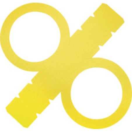 folia Lampion prédécoupé, en papier photo, ocre