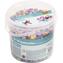 folia Perles à repasser, 12.000 pièces, en seau, assorti