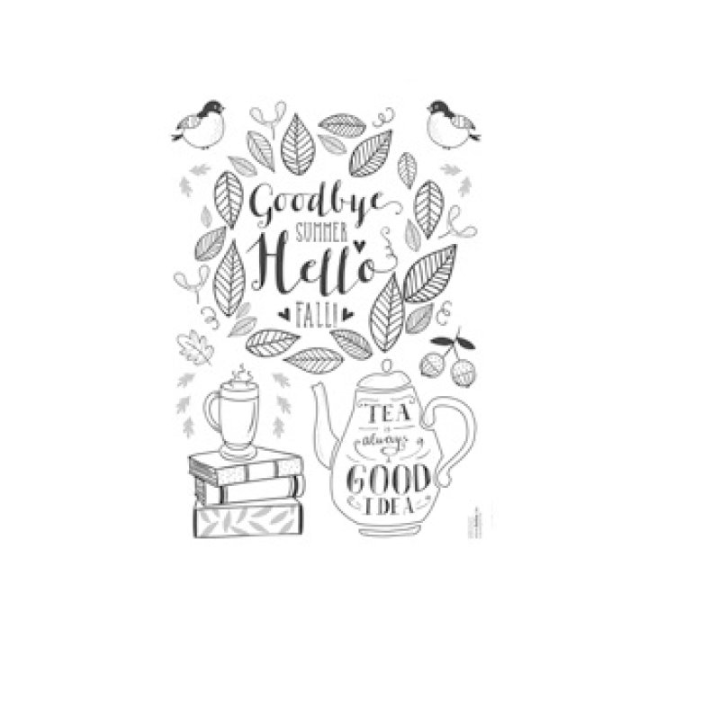 folia Modèle de décoration pour fenêtre "Période hivernale"