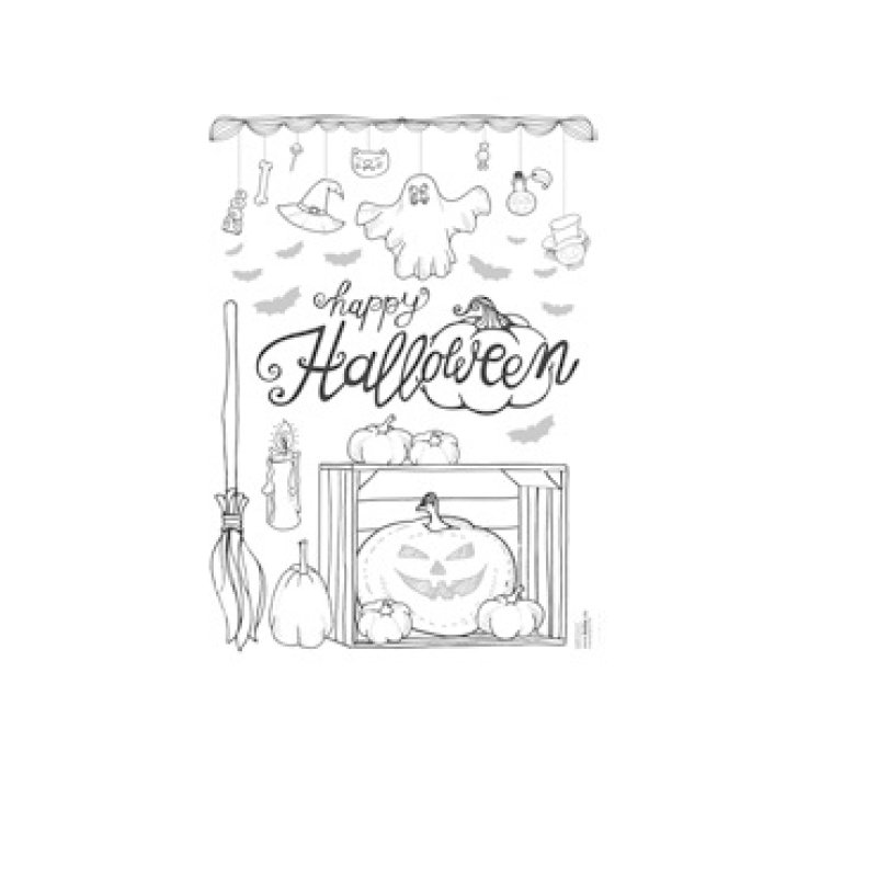 folia Modèle de décoration pour fenêtre "Période hivernale"