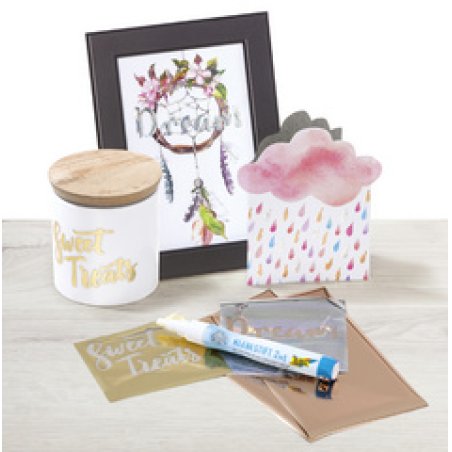 folia Film de transfert, 90 x 160 mm, 8 feuilles, assorti