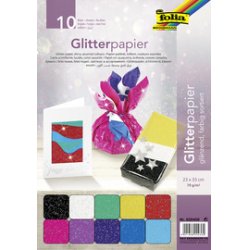 folia Papier pailleté, 70 g/m2, 230 x 330 mm, assorti