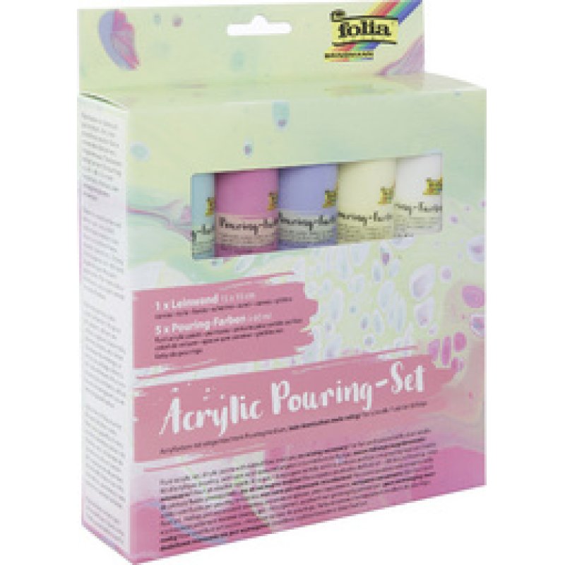 folia Kit de peinture acrylique pour pouring "INTENSE", 5 1