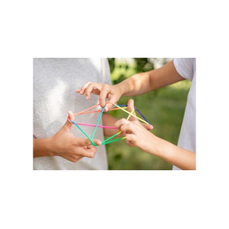 folia Jeu de ficelle "FingerTwist", 160 cm, arc-en-ciel