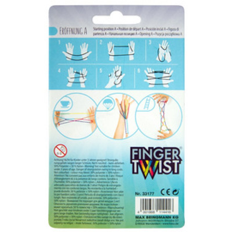 folia Jeu de ficelle "FingerTwist", 160 cm, arc-en-ciel