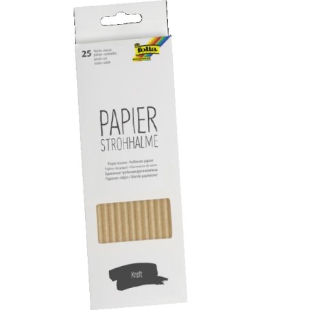 Folia 12510 disposable drinking straws 25 pc(s) Brown
