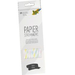 Folia 12592 disposable drinking straws 25 pc(s) Multicolour
