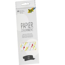 folia Paille en papier "BOLD DOTS", longueur : 200 mm