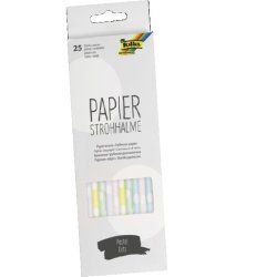 folia Paille en papier "PASTEL DOTS", longueur : 200 mm