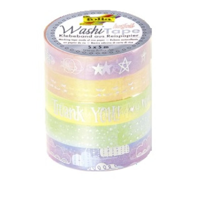 Folia 26449 scotch adhésif décoratif 5 m Multicolore