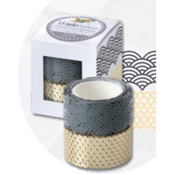 Folia 29201 scotch adhésif décoratif 5 m Or, Gris