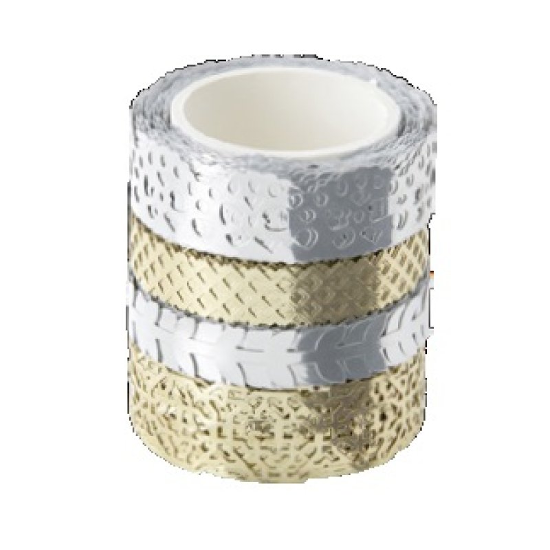 Folia 29402 craft tape 5 m Gold, Silver