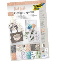 folia Bloc de papier design "Hotfoil III", A4, 165 g/m2