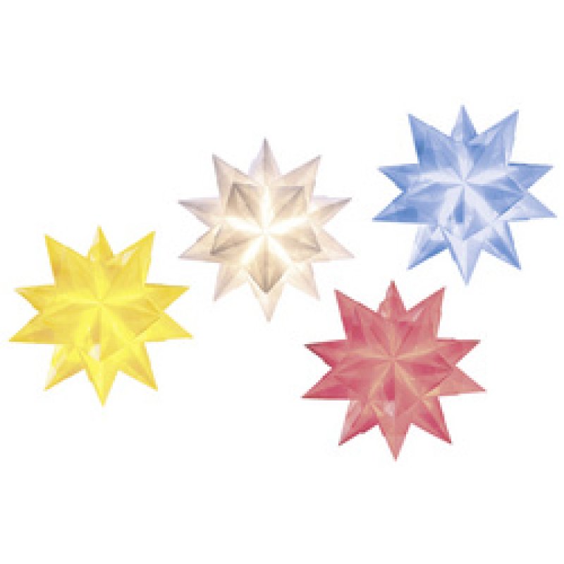 folia Feuilles pliables étoile Bascetta, 75 x 75 mm, rouge