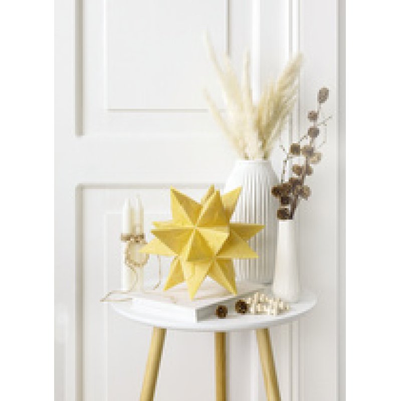 folia Feuilles pliables étoile Bascetta, 150 x 150 mm, jaune