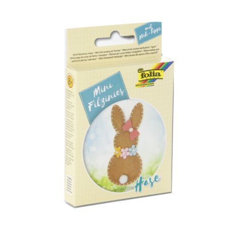 folia Mini Kit à coudre en feutre "Filzinies", Lièvre