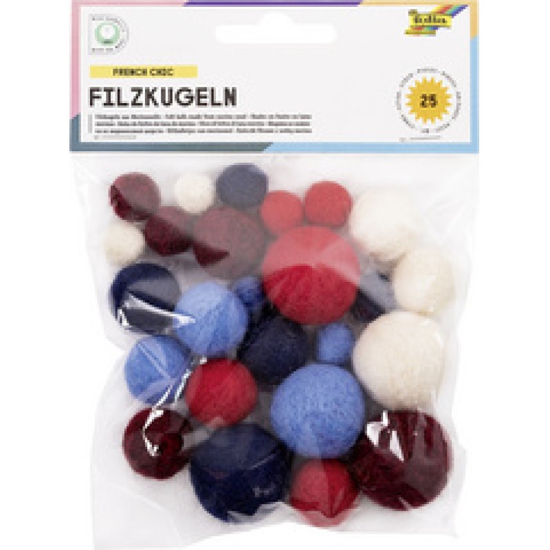 folia Boules en feutre PURE TREND, laine mérinos