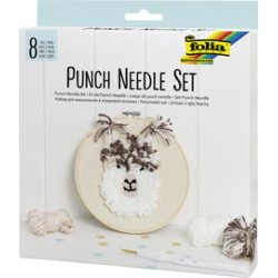 folia Kit de Punch Needle en alpaga, 8 pièces